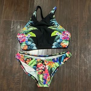 tropical black bikini!